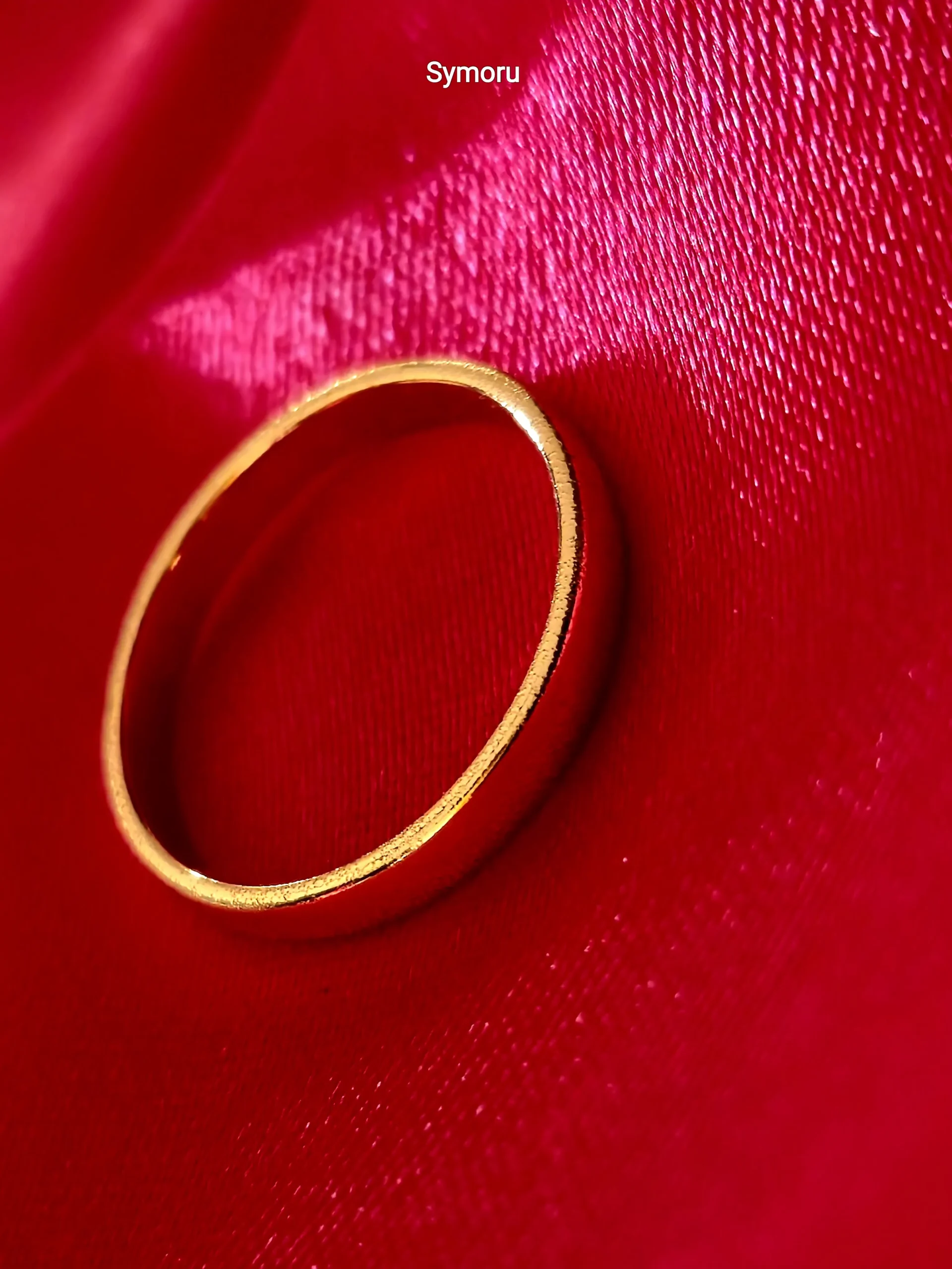 Classic Plain Gold Plated Brass Band Ring for Women | Minimal Everyday Elegance | Symoru Signature - Image 3