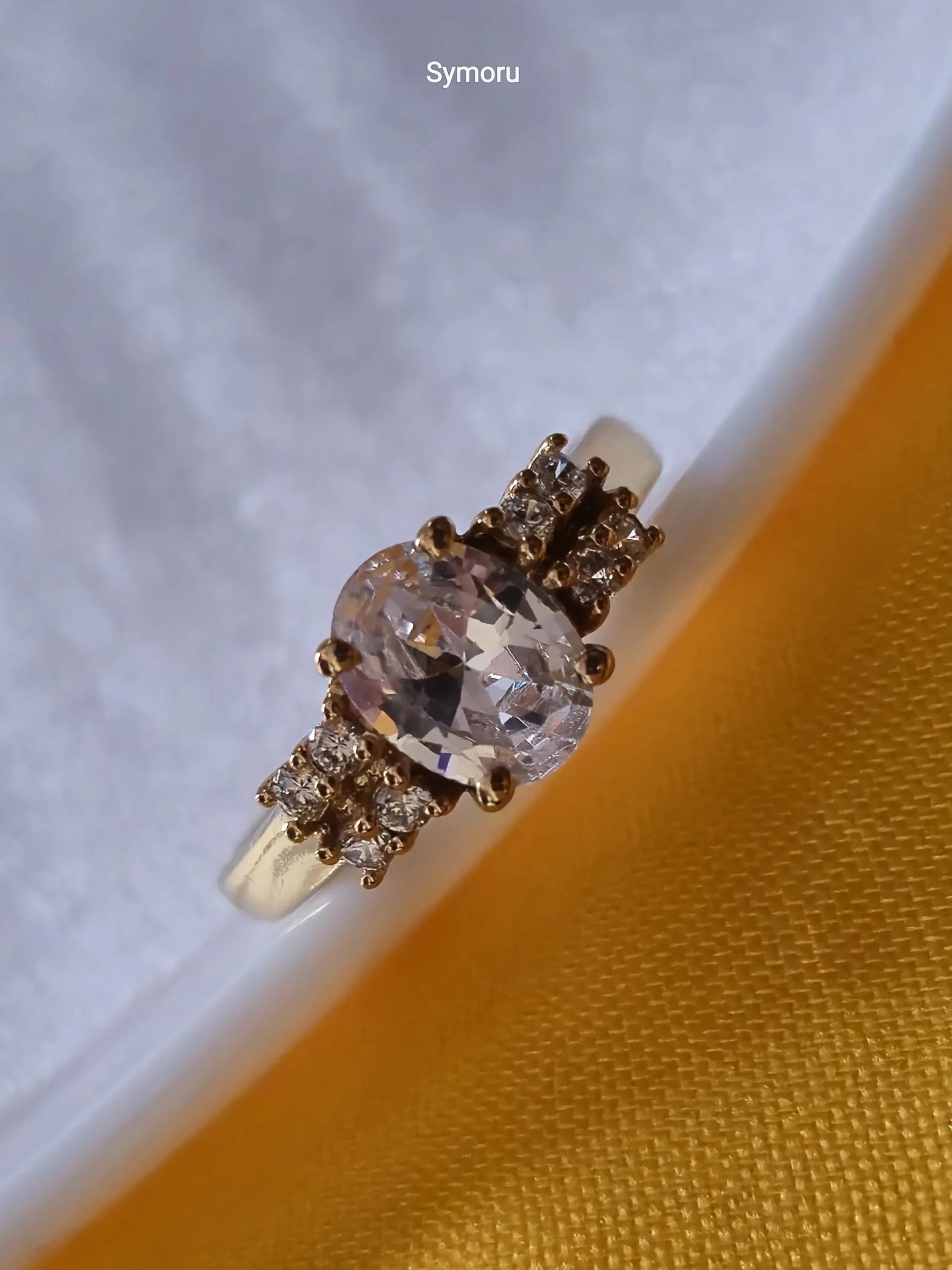 Classic Round Solitaire CZ Gold Ring