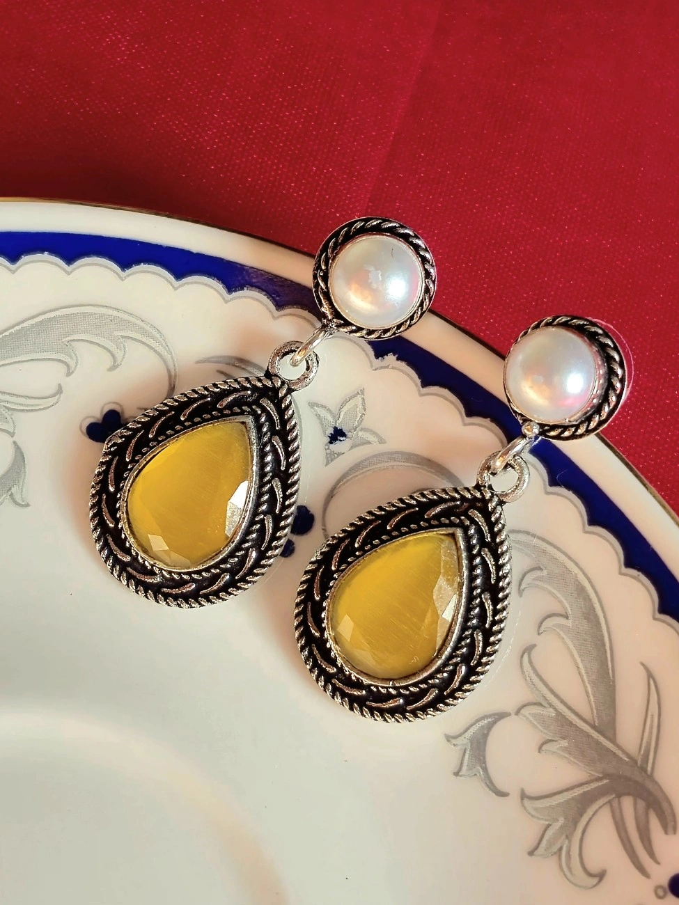 Brass Tear Drop Earring